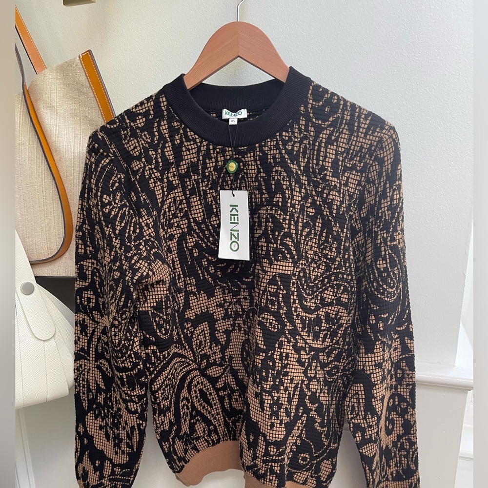 Unisex new KENZO mock neck sweatshirt w/tag
